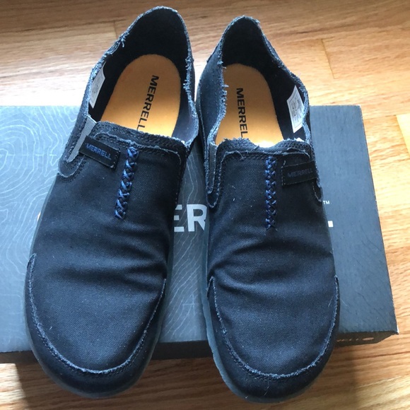 Merrell Black Slippers Summer/Spring/Fall Shoes - Picture 2 of 14